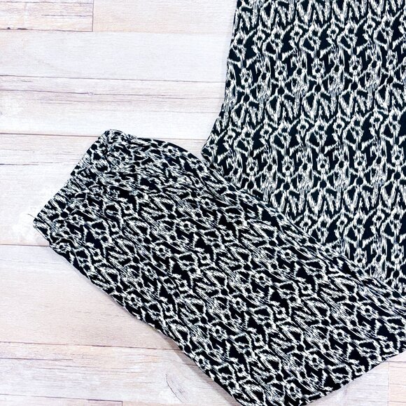 SIMONS Black & White Printed Lightweight Pants | Small * - Picture 3 of 9